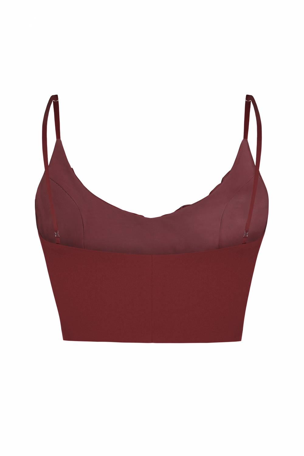 Burgundy top with flowers 1