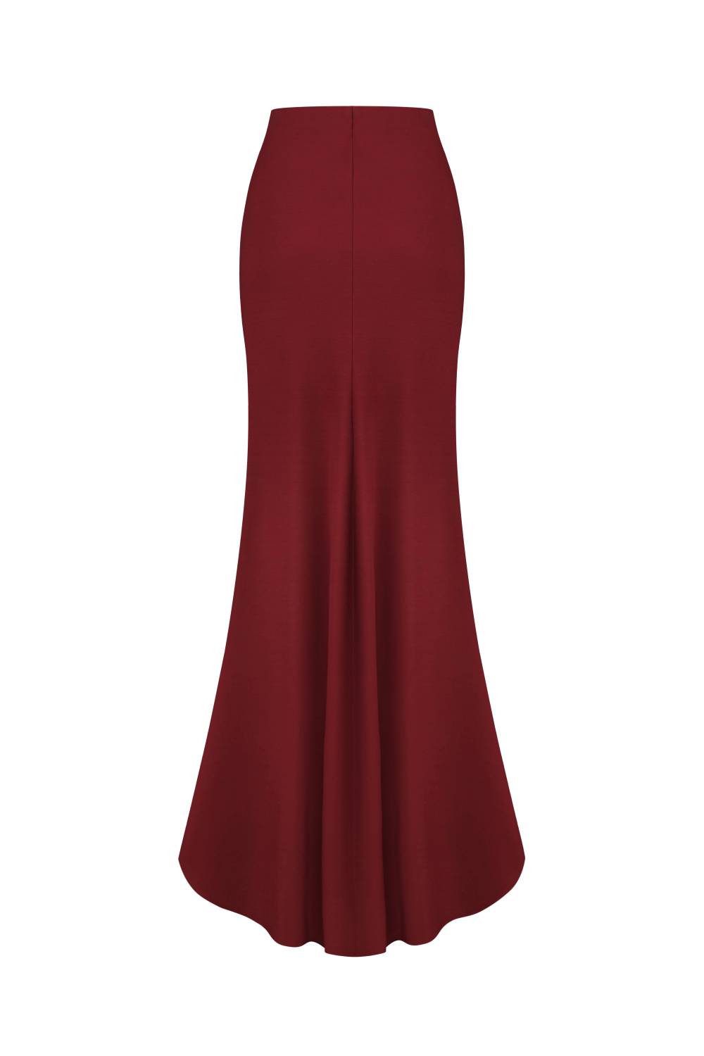 BURGUNDY CUT-OUT MAXI SKIRT 1