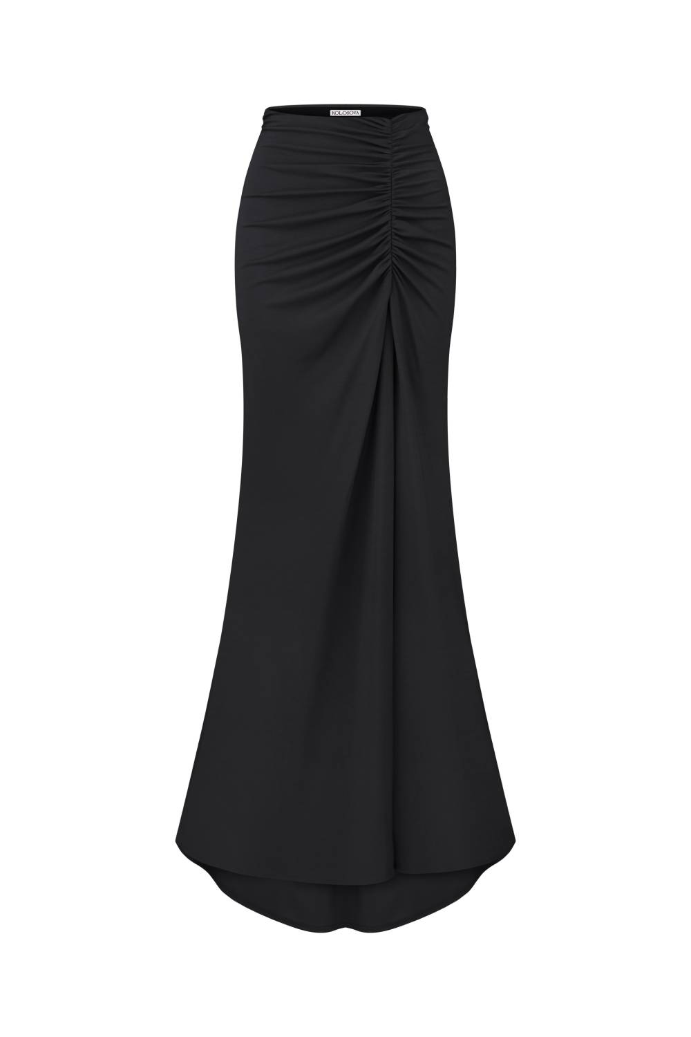 BLACK CUT-OUT MAXI SKIRT 2