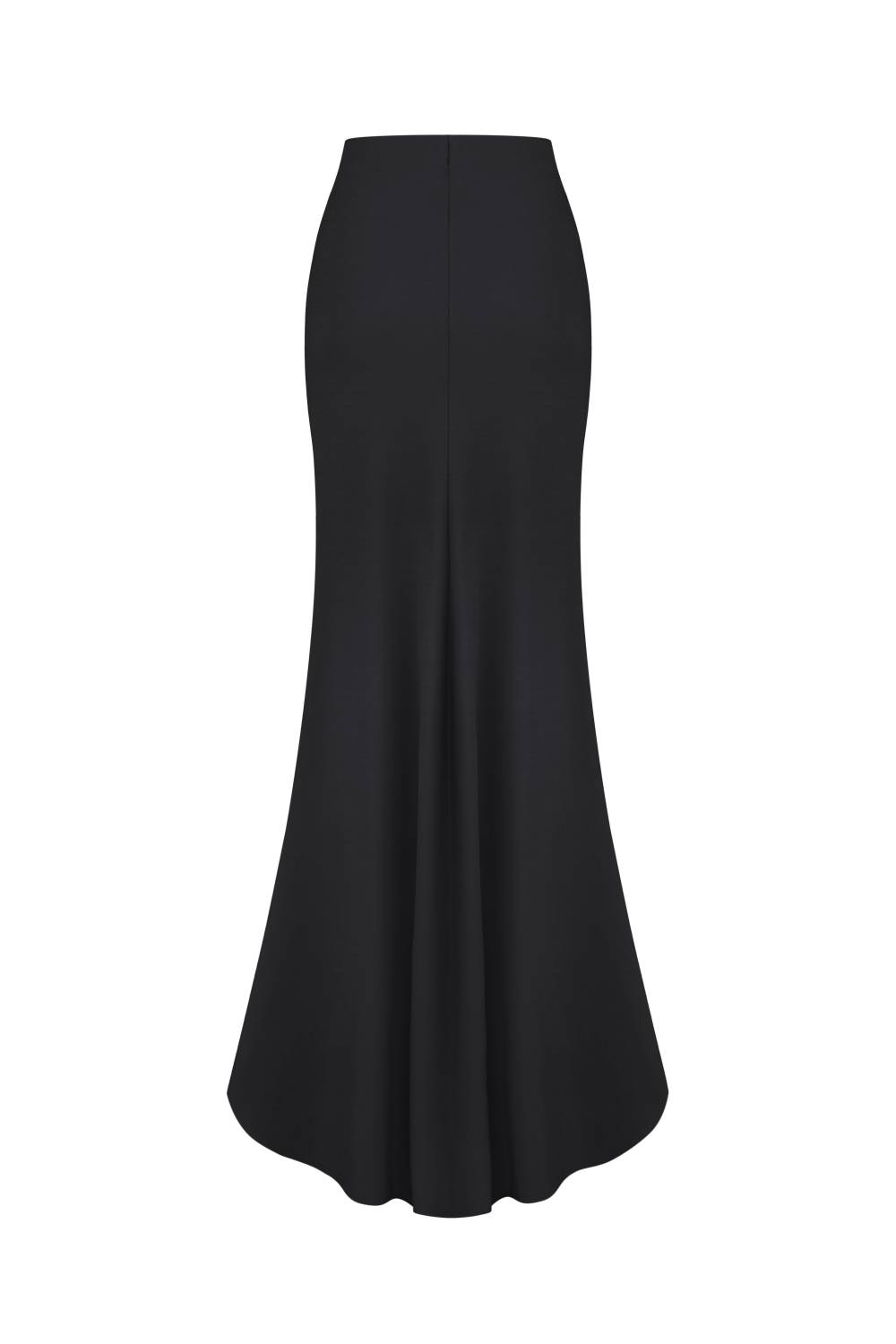 BLACK CUT-OUT MAXI SKIRT 1