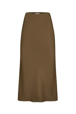 Olive midi skirt 1