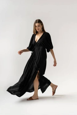 Black dress with ties3