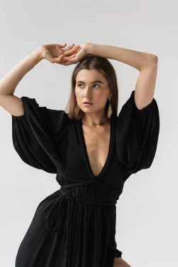 Black dress with ties5