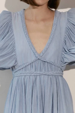 Blue dress with ties3
