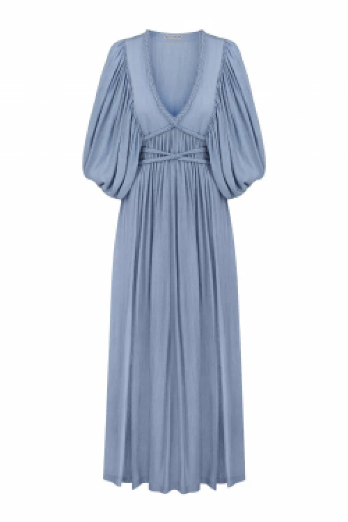 Blue dress with ties6