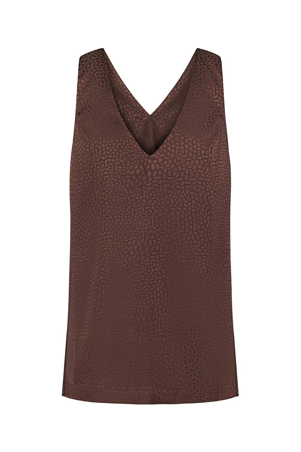 BROWN TOP WITH ANIMAL LEOPARD PRINT 2