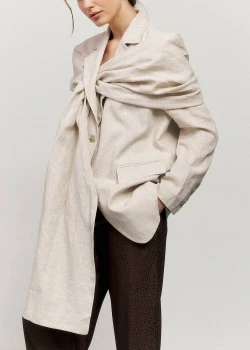 NATURAL COLOR LINEN JACKET3