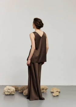 BROWN TOP WITH ANIMAL LEOPARD PRINT5