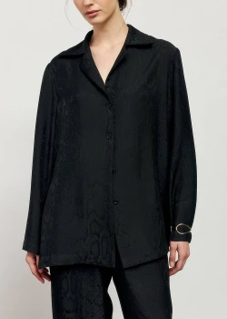 BLACK SHIRT WITH ANIMAL REPTILES PRINT 2