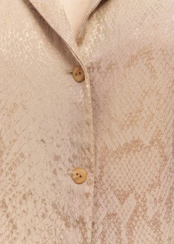 ВEIGE SHIRT WITH ANIMAL REPTILES PRINT 2