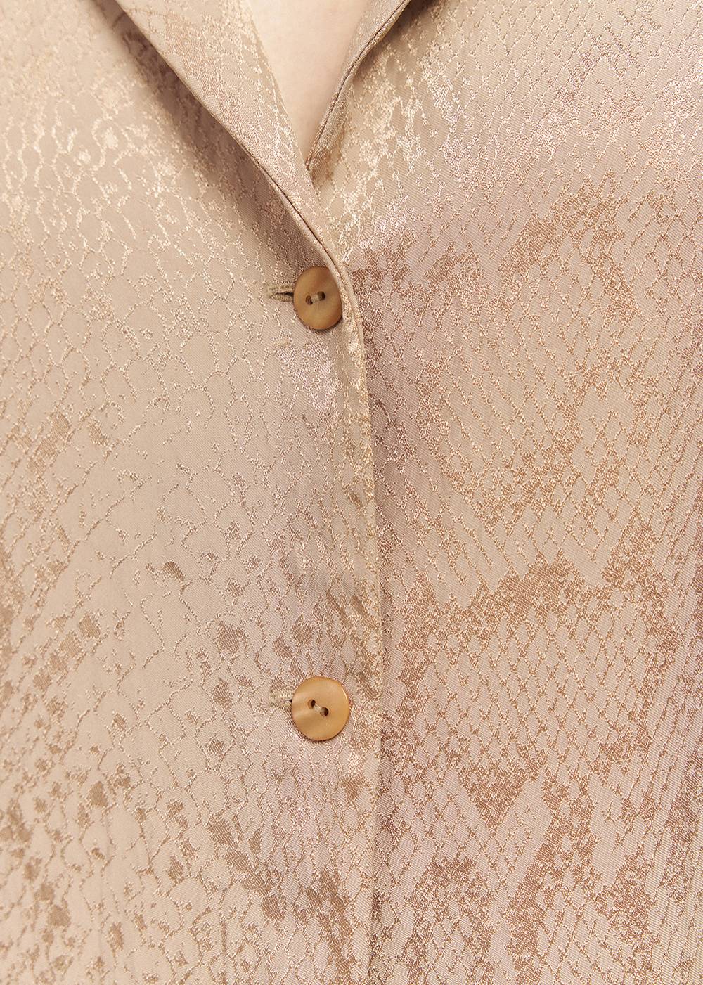ВEIGE SHIRT WITH ANIMAL REPTILES PRINT 1