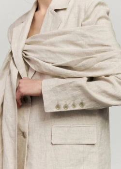 NATURAL COLOR LINEN JACKET2