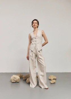 PALAZZO LINEN TROUSERS 2