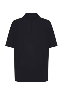 BLACK CHIFFON POLO 1