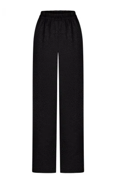 BLACK TROUSERS WITH ANIMAL LEOPARD PRINT 1