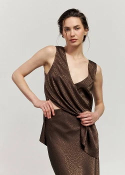 BROWN TOP WITH ANIMAL LEOPARD PRINT3