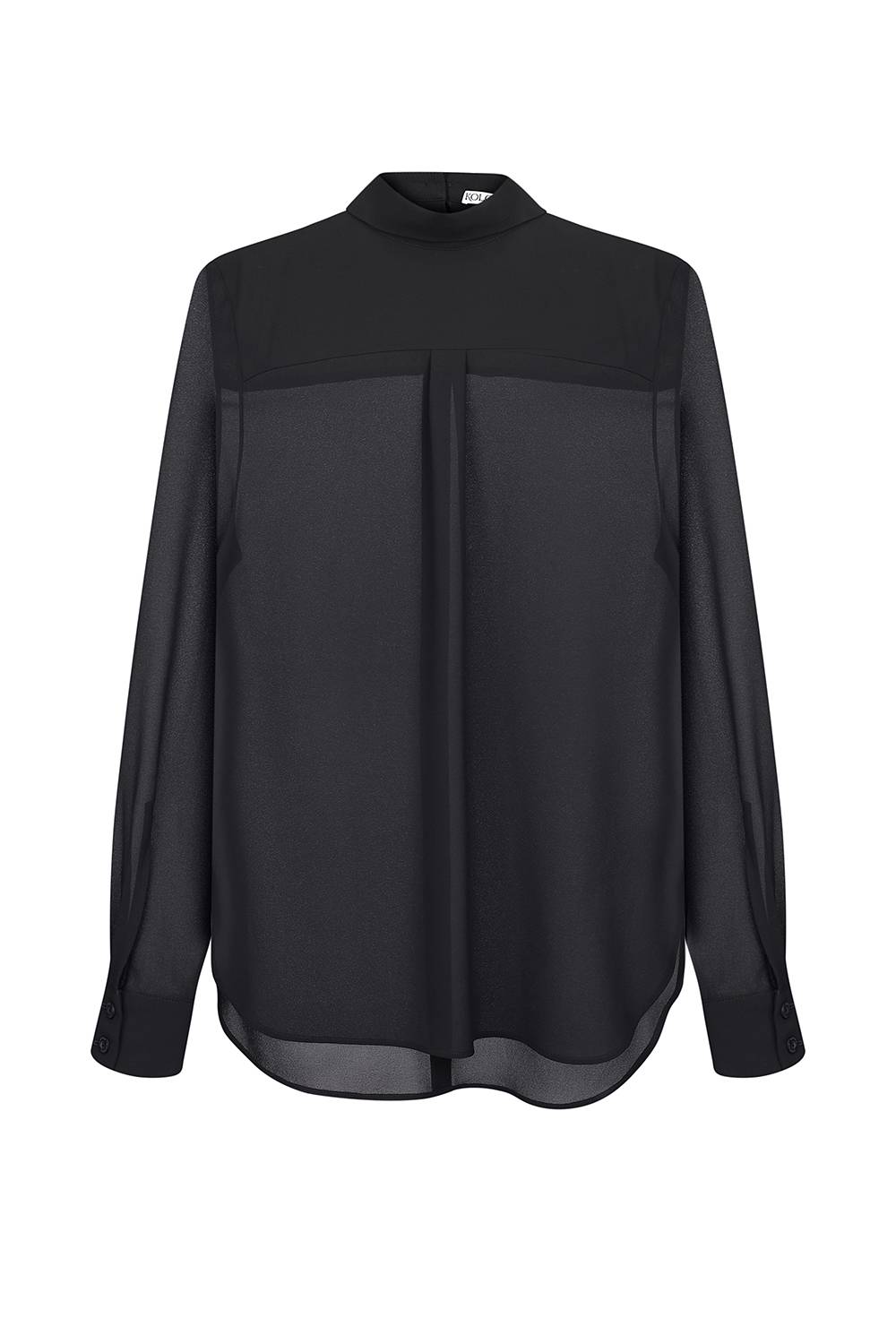 BLACK CHIFFON BLOUSE 2