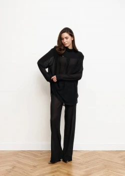 BLACK CHIFFON TROUSERS3
