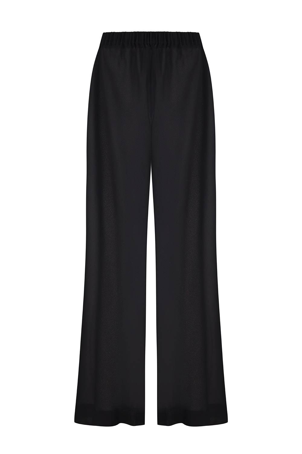 BLACK CHIFFON TROUSERS 2