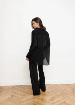 BLACK CHIFFON TROUSERS2