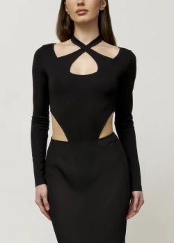 BLACK LONG SLEEVE BODYSUIT1