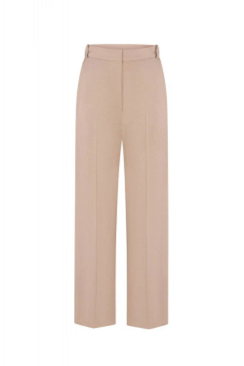 BEIGE STRAIGHT FIT PANTS3
