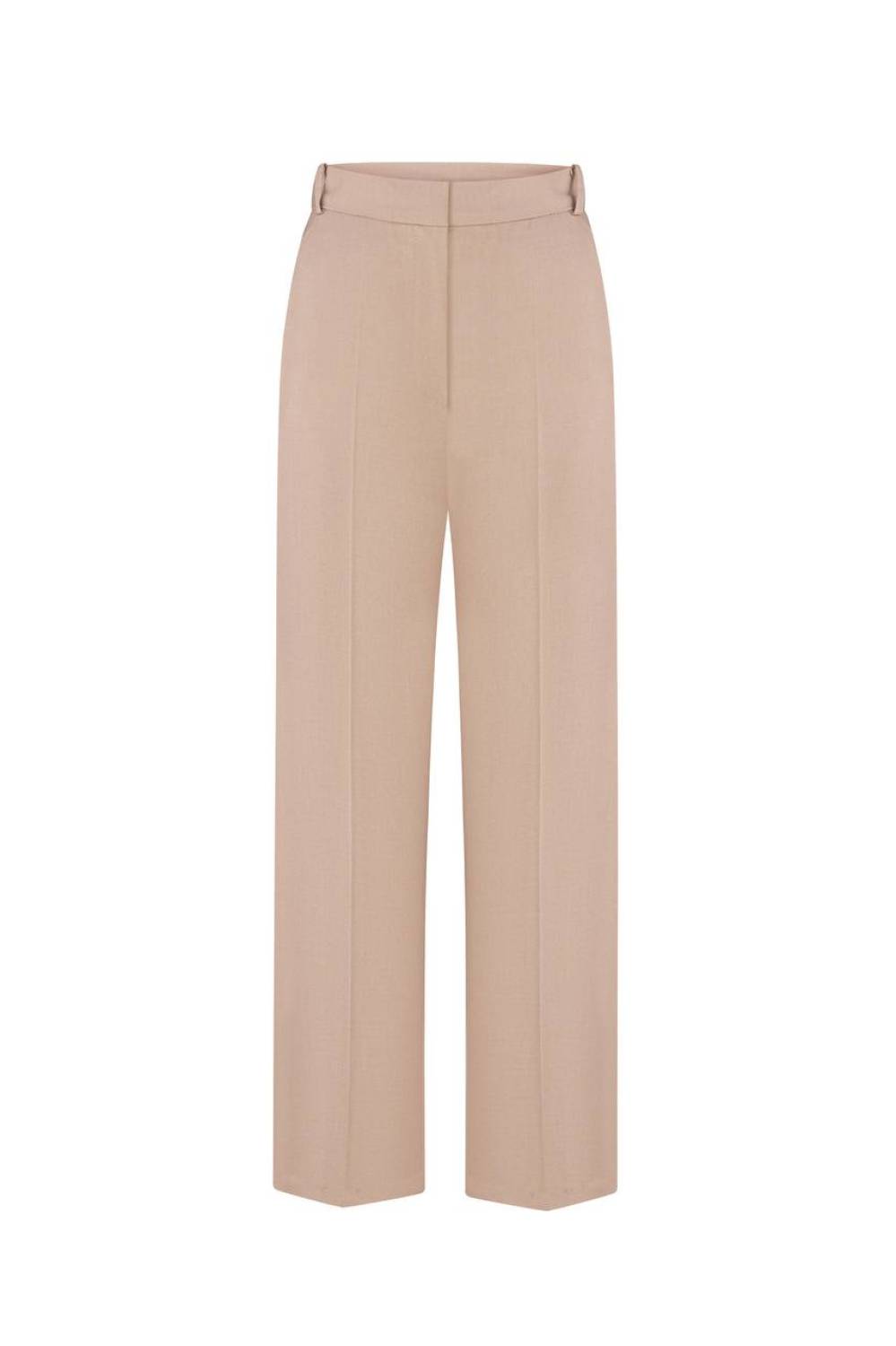 BEIGE STRAIGHT FIT PANTS 2