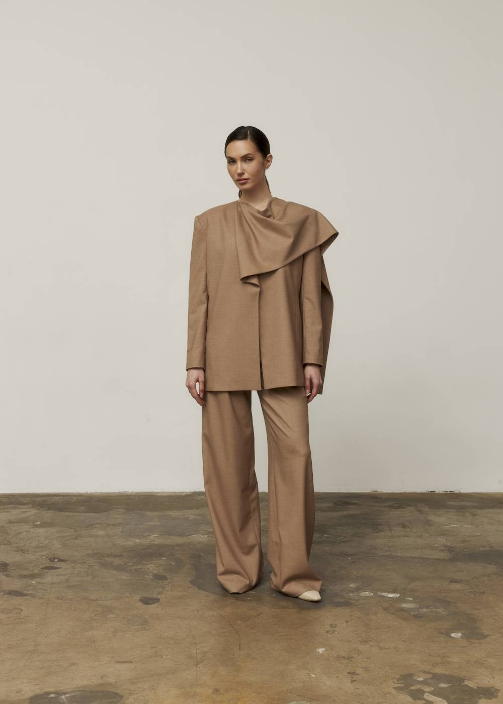CARAMEL PALAZZO PANTS 1
