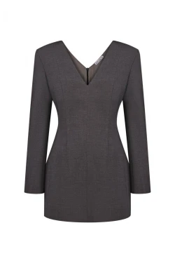 GREY MINI DRESS6