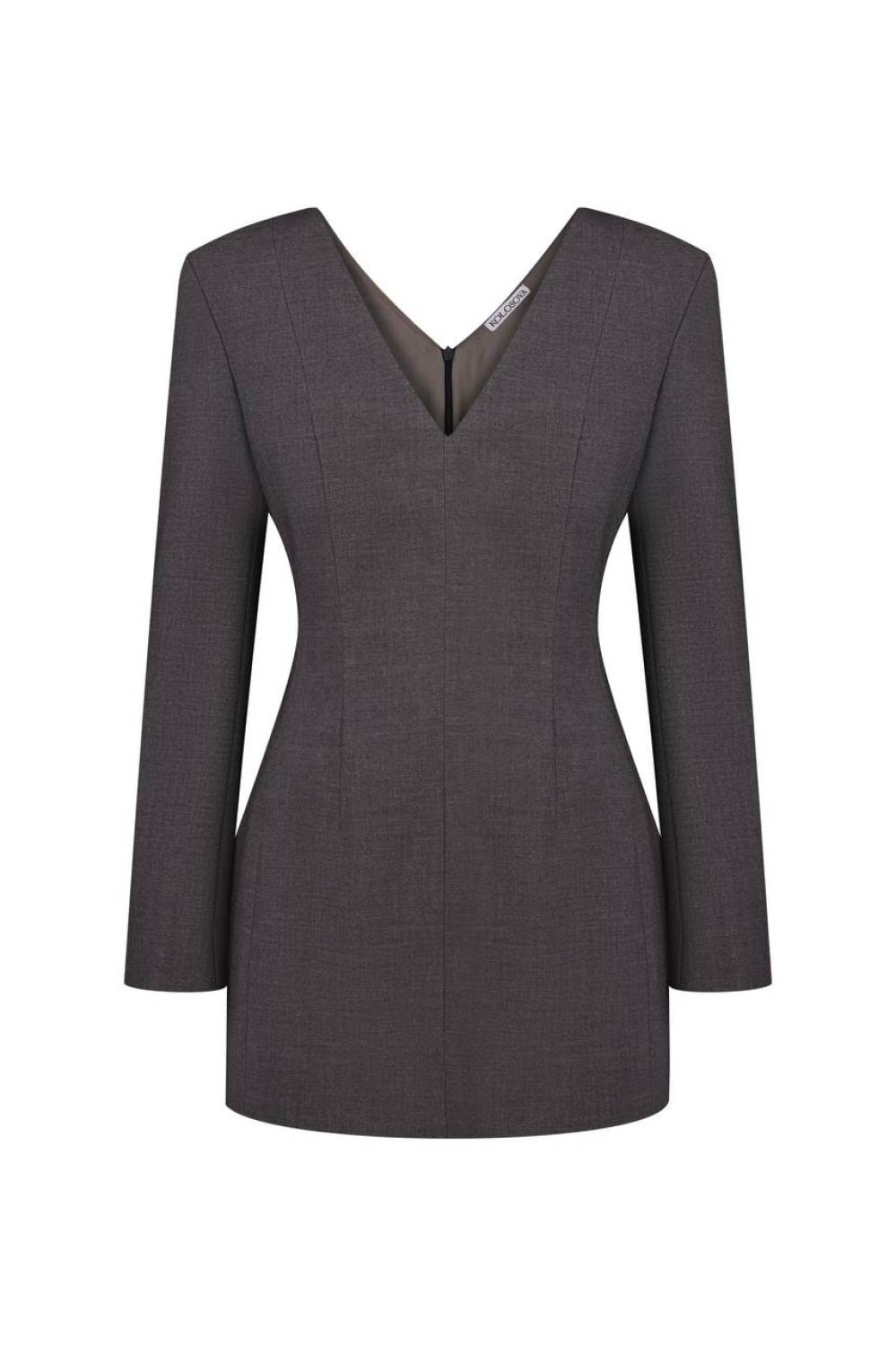 GREY MINI DRESS 2