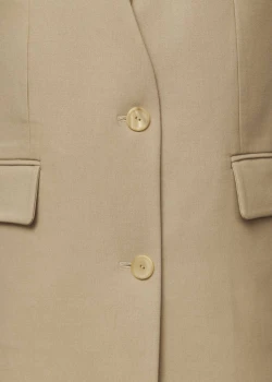 BEIGE COLLARLESS STRAIGHT FIT VEST5
