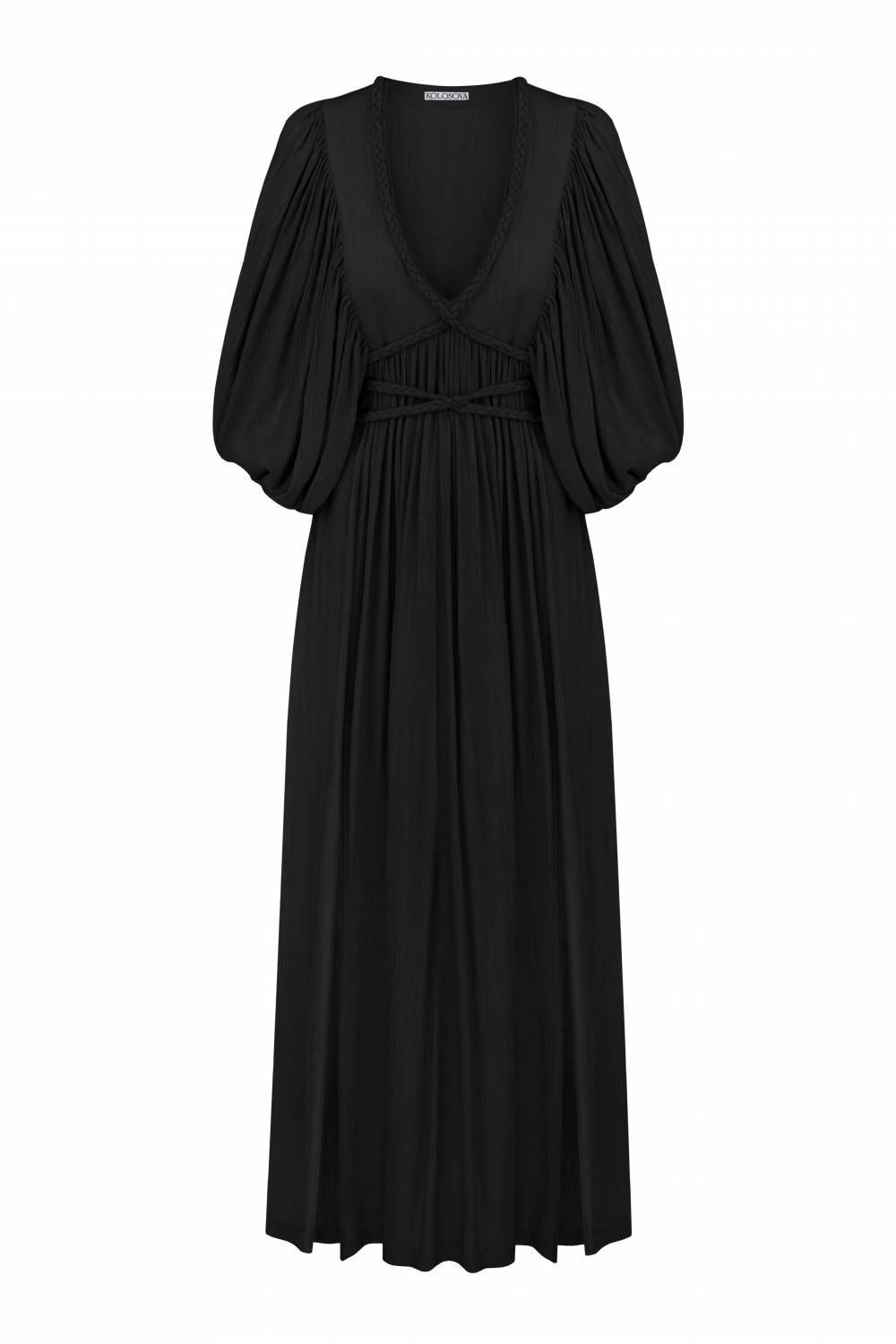 Black dress with ties
