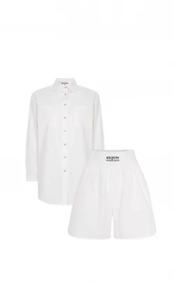 Milk linen  suit6