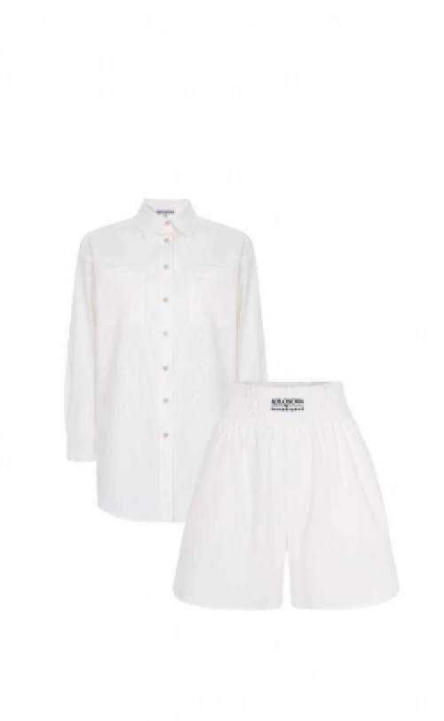 Milk linen  suit6