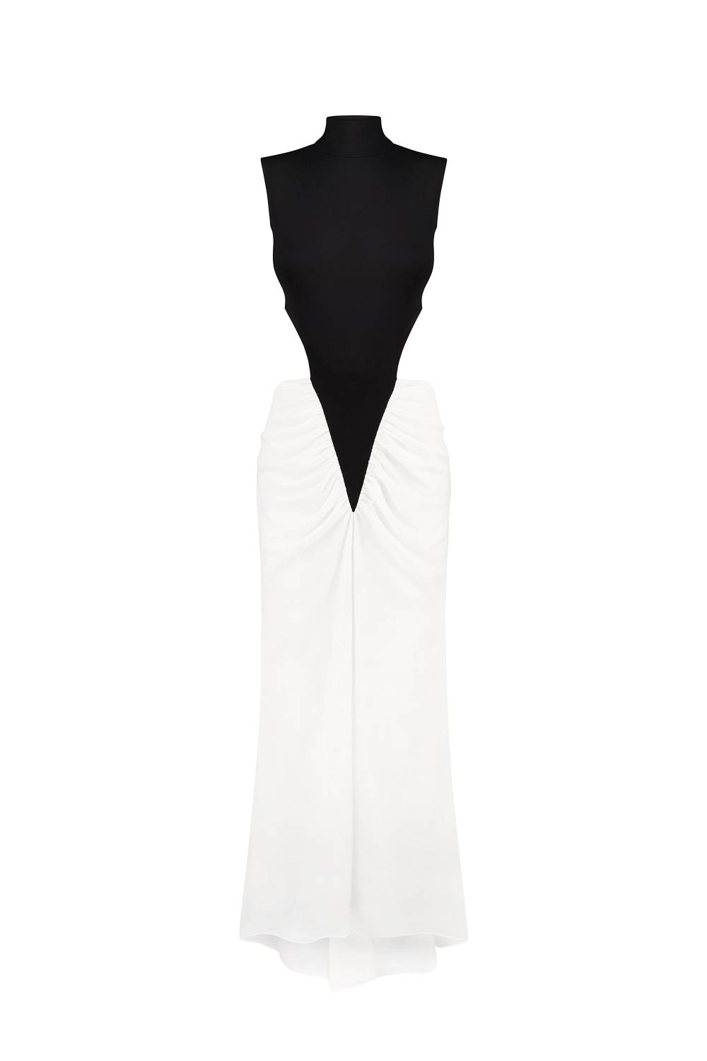 BLACK AND WHITE MAXI DRESS 2