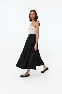 Black balloon skirt2