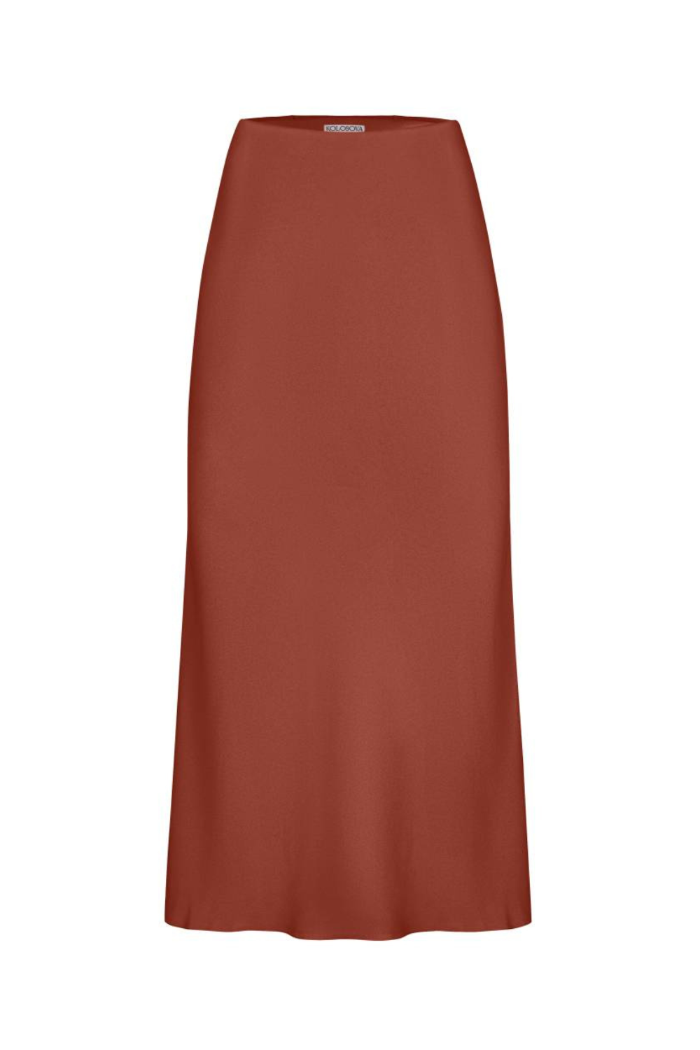 Terracotta midi skirt 2