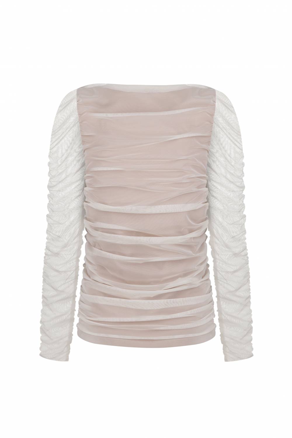 Milky longsleeve with drape  1