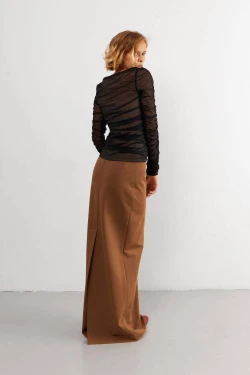 Black longsleeve with drape 4