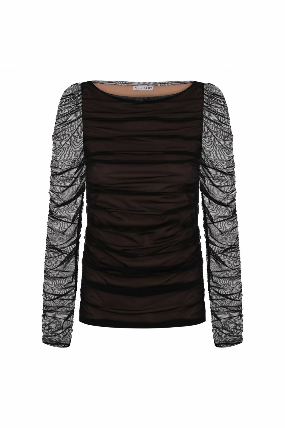 Black longsleeve with drape  2