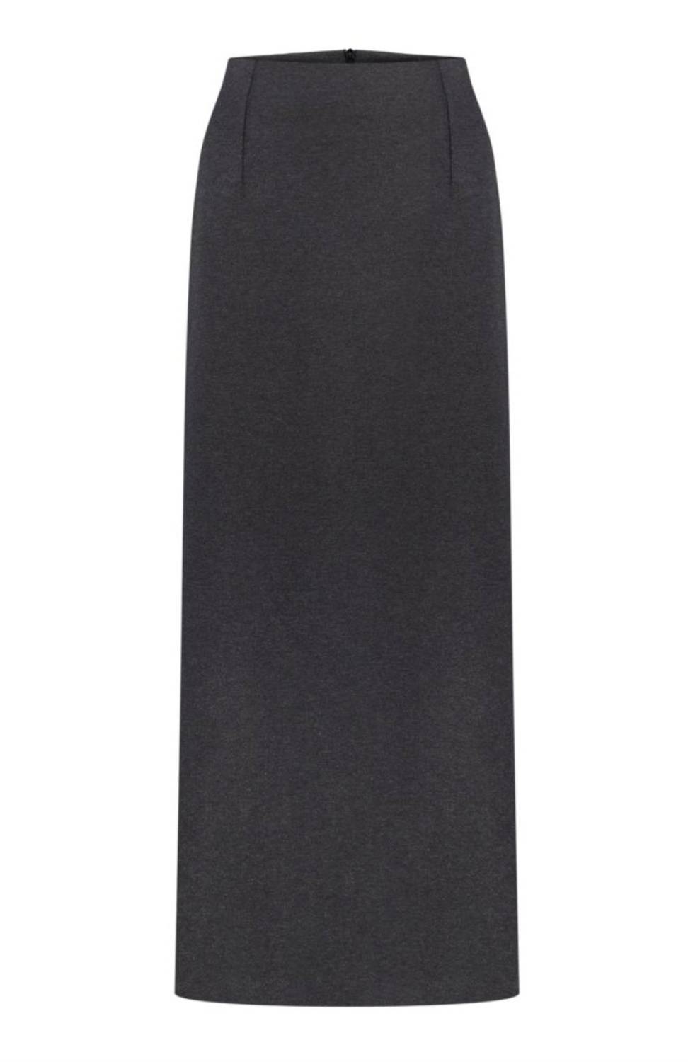 GRAPHITE MAXI SKIRT WITH SLOT