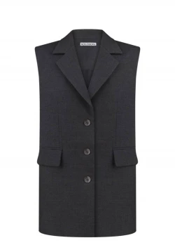 GRAPHITE VEST WITH STRAIGHT CUT 1