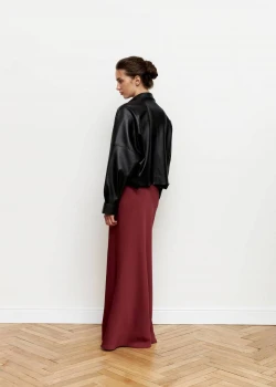 BURGUNDY OBLIQUE MAXI SKIRT2