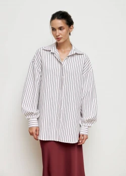 SHIRT WITH STRIPED VOLUME SLEEVES2