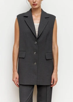 GRAPHITE VEST WITH STRAIGHT CUT 2
